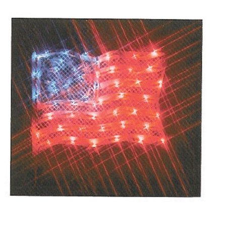 IMPACT INNOVATIONS Patriotic Blue/Red/White American Flag Silhouette 17" 84520D